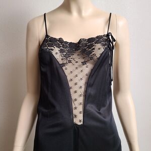 Satin & Lace Chemise (long)